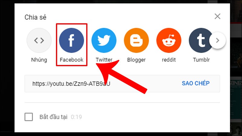 Chia sẻ video lên mạng xã hội khác