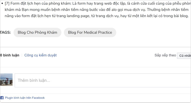Viết bình luận trên blog