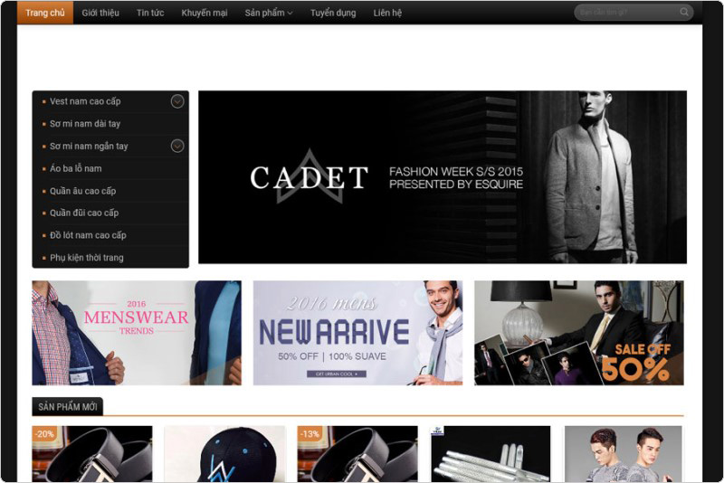 Xây dựng 1 website thười trang để làm thương hiệu