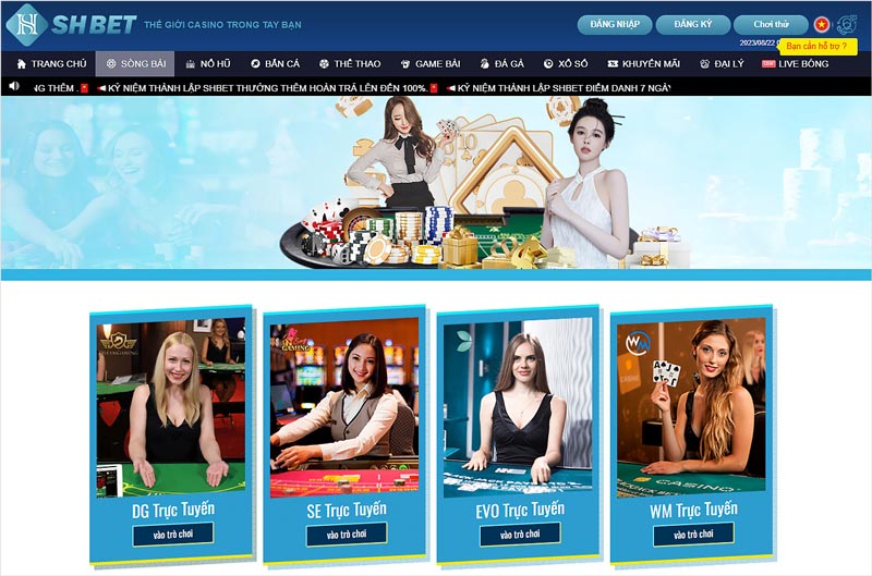 SHBet là nhà cái casino được yêu thích hàng đầu