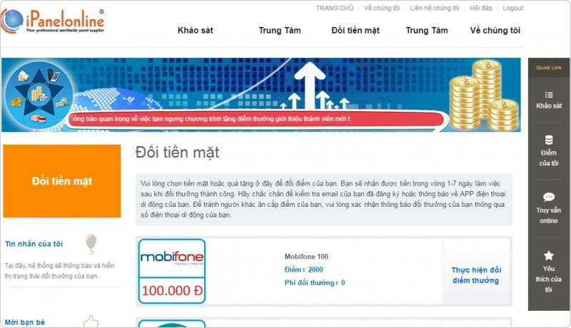 iPaneOnline Việt Nam - App khảo sát kiếm tiền