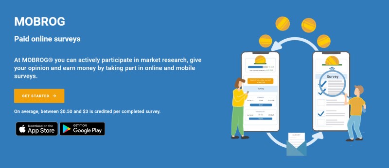 Mobrog - Website khảo sát kiếm tiền online