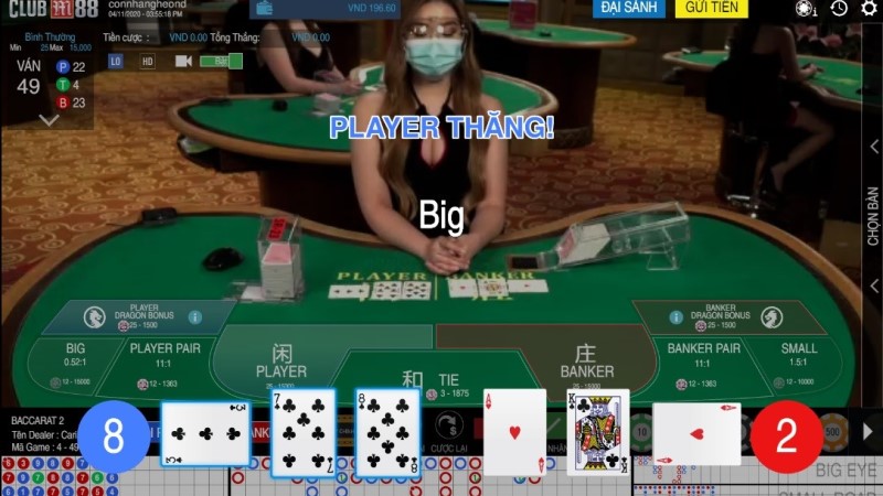 Trang chơi baccarat uy tín M88