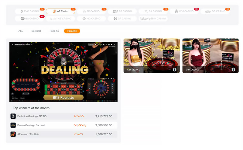 Lựa chọn cá cược Roulette tại BK8 là quyết định rất đúng đắn