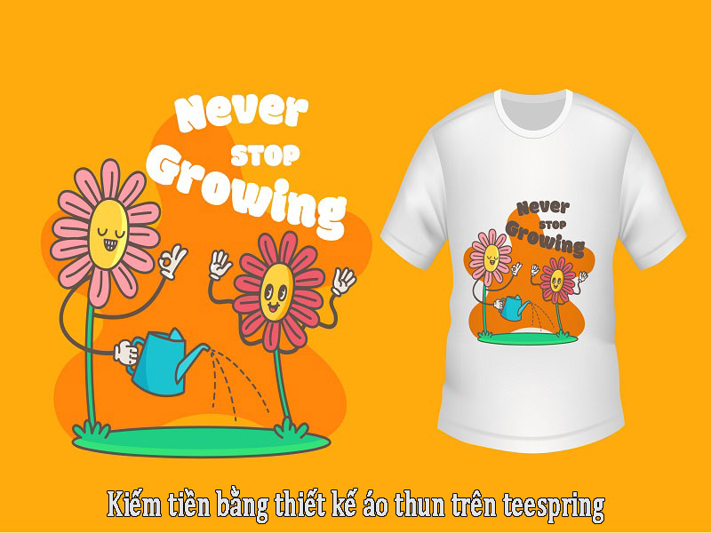 Teespring cung cấp một nền tảng trực tuyến để tạo và thiết kế các sản phẩm, sau đó thực hiện in ấn và giao hàng cho người mua