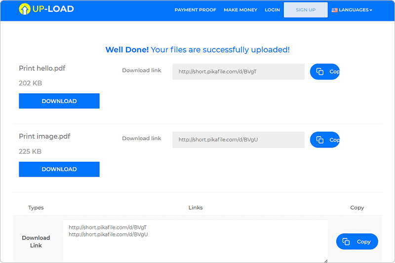 Up-load.io được coi là trang web tải lên tập tin kiếm tiền hiệu quả nhất