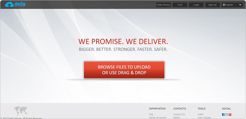 Dailyuploads.net – Upload file kiếm tiền