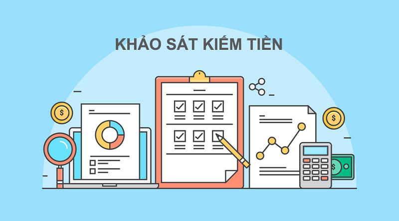 Một cách để kiếm tiền trực tuyến là tham gia vào việc trả lời các khảo sát trên các trang web