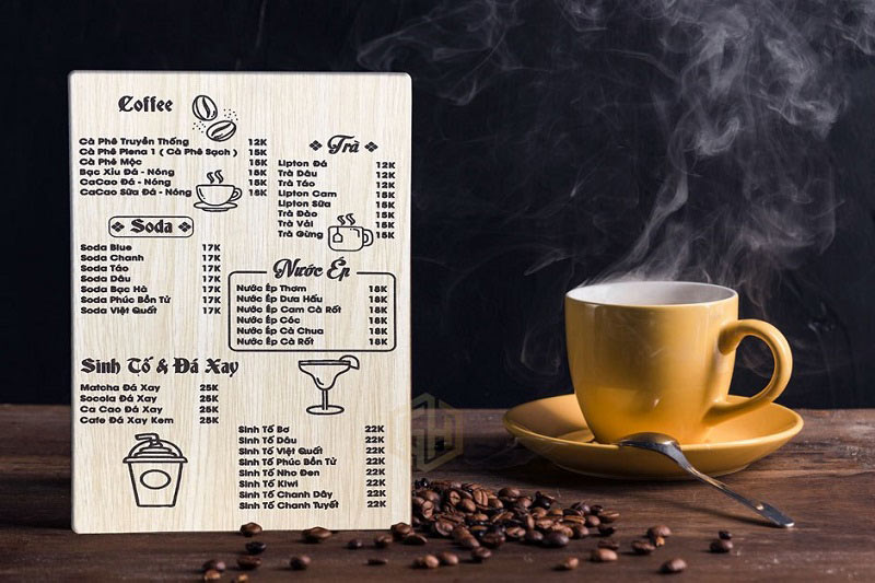 Thiết Kế Quán và Menu