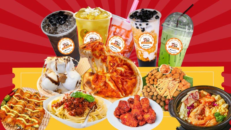 Trà sữa, đồ ăn vặt là loại hàng hóa kinh doanh rất tốt cho công nhân