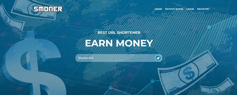 Smoner.com cũng là một trong những công cụ rút ngắn URL tốt nhất để kiếm tiền